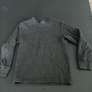 Boys Polo Ralph Lauren Dark Gray Long Sleeve Thermal
